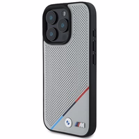 BMW M Perforated Tricolor Line MagSafe Ümbris jaoks iPhone 16 Pro - hall