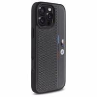 BMW M Perforated Tricolor Detail Line iPhone 16 Pro Max Ümbris - Dark hall