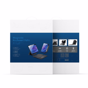 Dux Ducis DK-seeria taustvalgustusega klaviatuurümbris Samsung Tab S10 FE+ (Plus) jaoks, must
