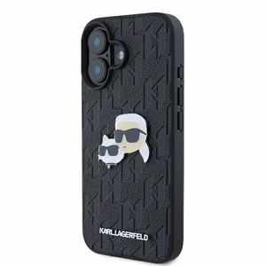 Karl Lagerfeld Monogram Karl & Choupette Head Pin iPhone 16 Ümbris - must