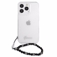 Guess GUHCP13LKPSBK iPhone 13 Pro / 13 6.1" läbipaistev kõva ümbris Black Pearl