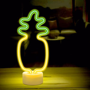 Neon LED on alus PINEAPPLE oranž roheline USB-C FSC-12 Forever Light