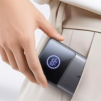 Joyroom JR-PR1 10000mAh 22.5W Powerbank sisseehitatud sissetõmmatava USB-C kaabliga - must