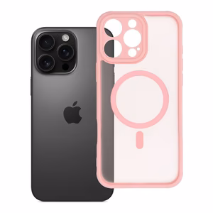 FULL MATTE MAG COVER Ümbris compatible with MagSafe jaoks IPHONE 16 Pro Max jasny różowy