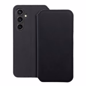 DUAL POCKET Book ümbris jaoks SAMSUNG S23 FE must