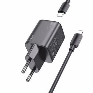 Phone Laadija Hoco USB C QC PD 20W + Kaabel USB C to Lightning N40 must