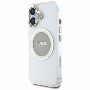 Guess IML Metal Colored Circle Classic Logo MagSafe ümbris jaoks iPhone 16 - hall