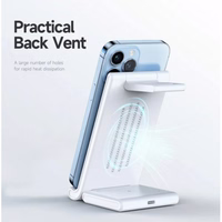 Juhtmevaba laadija Dux Ducis "W10-A 3in1" Valge 15W (jaoks iPhone / Apple Watch / Airpods)