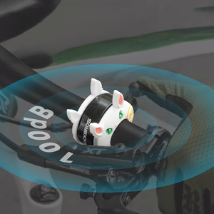 Rockbros 34001100 jänesemotiiviga laste jalgrattakell – valge