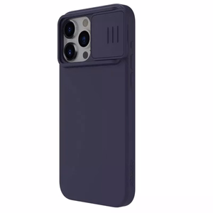 Nillkin CamShield Silky Silicone Case for Iphone 15 Pro Max dark purple