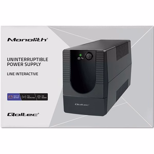 Qoltec 53774 katkematu toiteallikas (UPS) Line-Interactive 1 kVA 600 W 1 AC pistikupesa