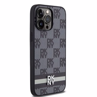 DKNY Leather Checkered Mono Pattern & Printed Stripes Ümbris jaoks iPhone 14 Pro Max - Must
