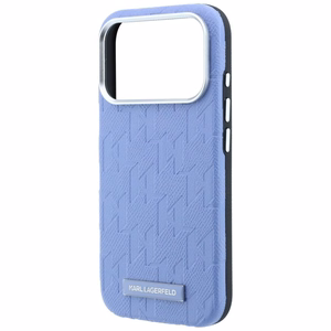 KARL LAGERFELD ümbris mudelile IPHONE 18 Pro/17 Pro ühildub MagSafe'iga (Mono Resin Logo) (värv: helesinine)