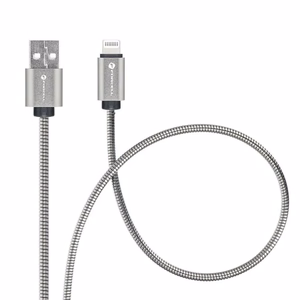 Kaabel USB A to Lightning Forcell F-Energy 2,4A 12W Metal 2 m C236 hõbedane