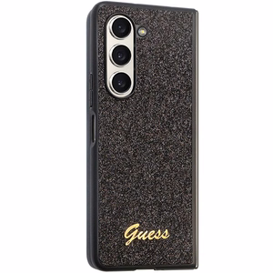 Guess Glitter Script чехол для Samsung Galaxy Z Fold 5 - чёрный