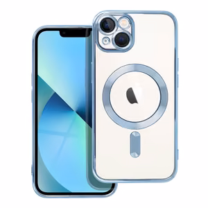 Чехол для iPhone 13 Electro Mag Cover совместимый с MagSafe синий