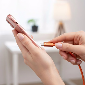 Kaabel USB C USB C Forcell F-Energy QC4.0 PD 5A 100W Cafule Color 1,2 m ACYH23 oranž