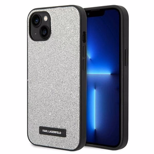 Karl Lagerfeld KLHCP14MG2ELS iPhone 14 Plus 6.7 "hardcase hõbedane / hõbedane Glitter Plaque Logo