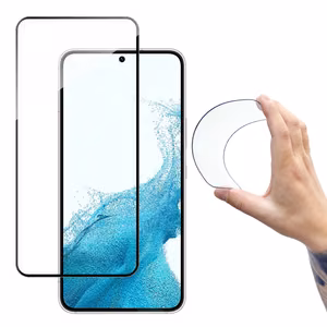 Wozinsky Full Cover Flexi Nano Glass kile karastatud klaas raamiga Samsung Galaxy S22 + (S22 Plus) Läbipaistev
