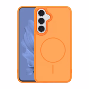 Frame Thin Mag ümbris for Samsung Galaxy S25 oranž