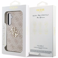 Guess 4G Big Metal Logo ümbris jaoks Samsung Galaxy A35 - roosa