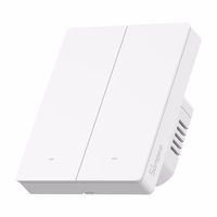 SONOFF M5-2C-80W WiFi Matter nutikas seina lüliti (2-channel, jaoks raam)