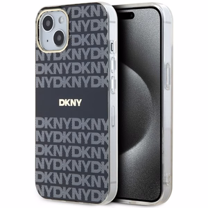 DKNY IML Mono & Stripe MagSafe Ümbris jaoks iPhone 15 Plus / 14 Plus - Must