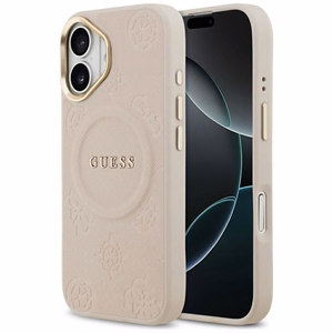 GUESS ümbris jaoks IPHONE 17 compatible with MagSafe GUHMP17SPSAMSECP (PU W/ Peony Hot Stamp) roosa