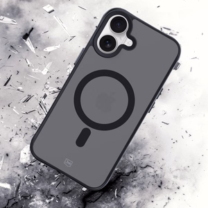 3mk Smoke MagCase with MagSafe jaoks iPhone 16 - semi-läbipaistev