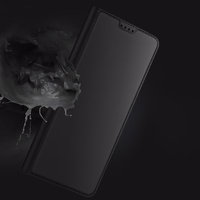 DUX DUCIS wallet ümbris SKIN PRO jaoks SAMSUNG S25 Edge must