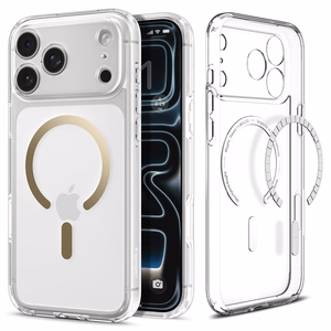 SPIGEN ümbris ULTRA HYBRID MAG compatible with MagSafe jaoks IPHONE 17 Pro Max clear kuldne