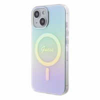 Guess GUHMP15SHITSQ iPhone 15 6.1" turquoise/turquoise hardcase IML Iridescent MagSafe