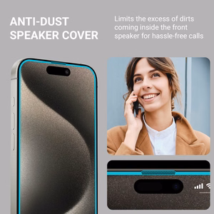 Crong EasyShield 2-Pack karastatud ekraanikaitseklaasid seadmele iPhone 16 / 15, 2 tk