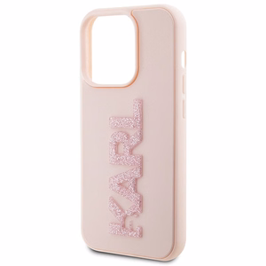 KARL LAGERFELD ümbris jaoks IPHONE 15 Pro Max KLHCP15X3DMBKCP (3D Logo Glitter) roosa
