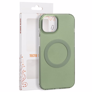 Tecto Shield Mistiq Mag ümbris mudelile iPhone 15 6,1", oliivroheline