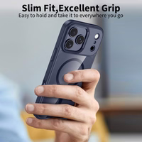 Tech-Protect MagMat MagSafe Ümbris jaoks iPhone 17 Pro Max - Läbipaistev - Navy sinine