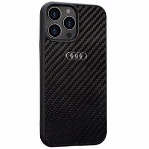 Audi Carbon Fiber iPhone 13 Pro Max 6.7" must/must hardcase AU-TPUPCIP13PM-R8/D2-BK