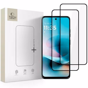 Tech-Protect Glass Fit+ karastatud klaas 2 tk Motorola Moto G57 / G57 Power / G67 Power jaoks - must