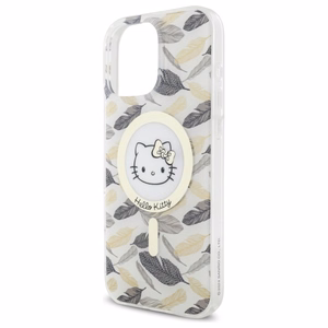 Hello Kitty IML Golden Leaves MagSafe Ümbris jaoks iPhone 16 Pro Max - Valge