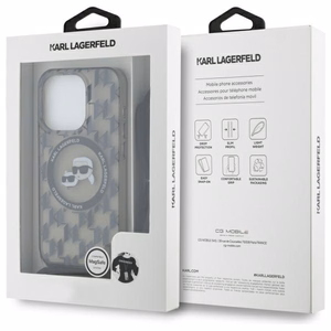 Karl Lagerfeld IML Crossbody Monogram Karl & Choupette Head MagSafe Ümbris jaoks iPhone 16 Pro Max - must