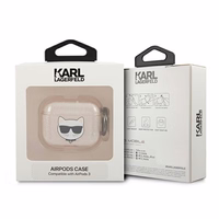 Karl Lagerfeld Glitter Choupette ümbris AirPods 3 jaoks - kuldne
