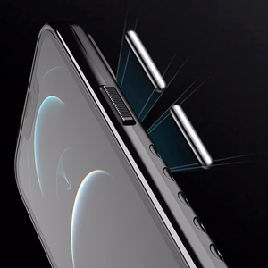 Thunder Case Paindlik ja vastupidav TPU ümbris iPhone 13 Pro jaoks must