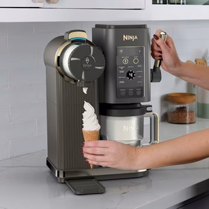 Ninja CREAMi Soft Serve – pehme jäätise masin, 0,47 l, 800 W, hall/hõbedane