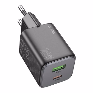Phone Laadija Hoco USB A + USB C QC3.0 PD 3A 20W N41 must