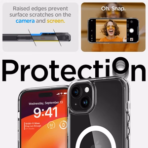 Spigen Ultra Hybrid Mag Ümbris with MagSafe jaoks iPhone 15 Plus - valge