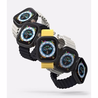 Ringke Slim 2-pack Ümbris jaoks Apple Watch Ultra 1/2 (49mm) - läbipaistev and Matte must