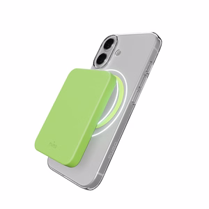 Puro Lite Mag TPU+PC Ümbris Compatible with MagSafe jaoks iPhone 17 - Läbipaistev with Roheline Ring