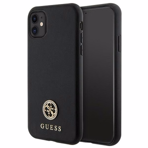Guess Strass Metal Logo iPhone 11 / Xr 6.1" Ümbris - must