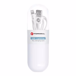 Forcell TUBE (C316) USB kaabel Lightning 1m valge