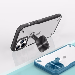 Nillkin Cyclops Case vastupidav ümbris koos kaamerakattega ja kokkupandava statiiviga iPhone 13 Pro must